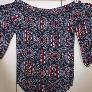 Francesca’s off the shoulder blouse